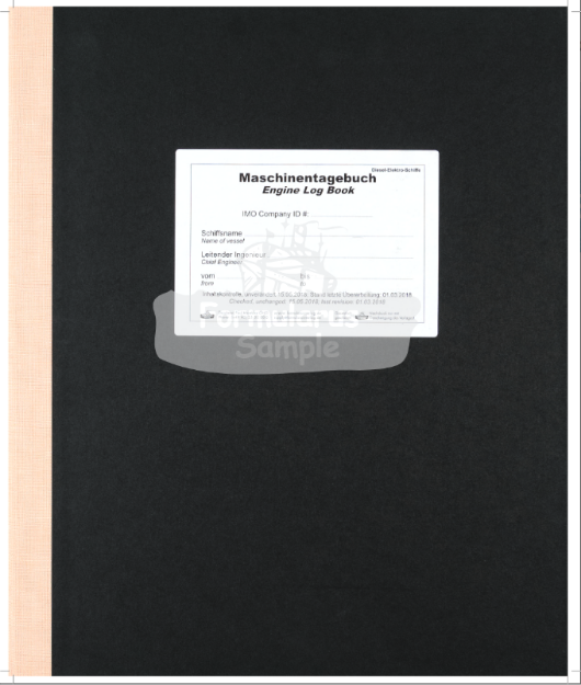 Engine Logbook for Diesel-Electric Vessels / Maschinentagebuch Diesel-Elektro-Schiffe